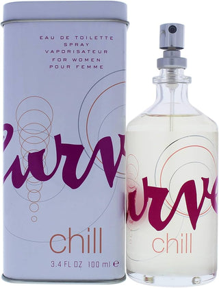 Curve Chill Liz Claiborne Womens Perfume - Elegant fragrance bottle on white background