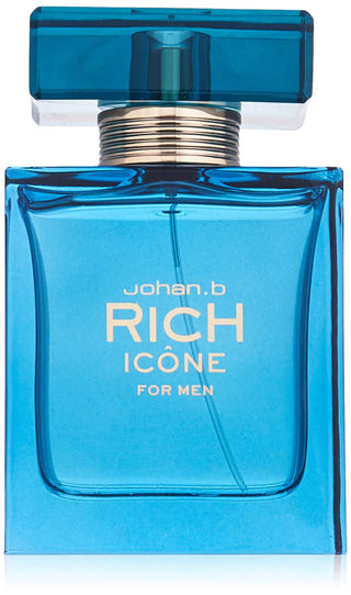 Rich Icône Johan B Mens Perfume - Exquisite fragrance bottle design on white background