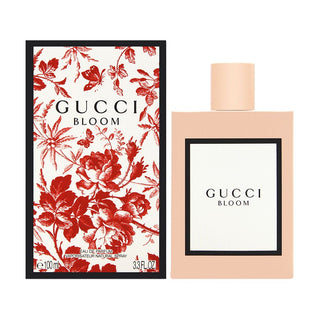 Bloom Eau de Toilette Gucci for Women - Elegant floral perfume bottle with pink label and gold cap