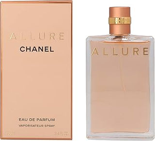 Chanel Allure Womens Perfume - Elegant fragrance bottle on white background