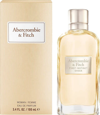 First Instinct Sheer Abercrombie & Fitch Womens Perfume - Floral Fragrance Bottle on White Background