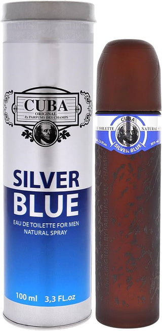 Mens Cuba Silver Blue Cuba Paris Perfume - Elegant and Masculine Fragrance - Shop Now