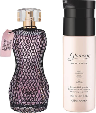 Black O Boticário Glamour Secrets Womens Perfume - Elegant and Luxurious Fragrance