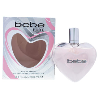 Bebe Luxe Bebe for women perfume - Elegant and luxurious fragrance bottle on white background