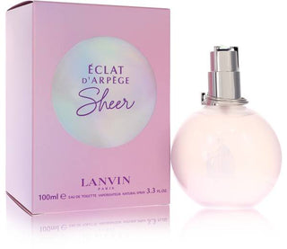 Éclat dArpège Sheer Lanvin for women perfume bottle on white background