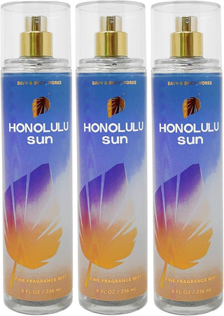 Honolulu Sun Bath & Body Works womens perfume - tropical fragrance in a yellow bottle