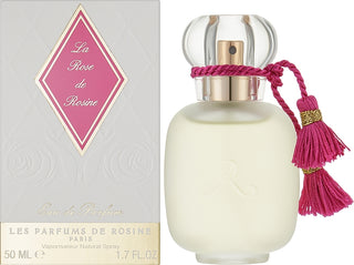 La Rose Legere Les Parfums de Rosine for Women - Exquisite floral perfume bottle on white background