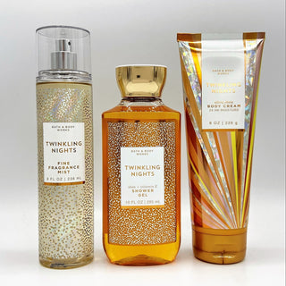 Twinkling Nights Bath & Body Works Fine Fragrance Mist, Shower Gel, and Ultra Shea Body Cream Bundle for Women - Buy Now at Walmart