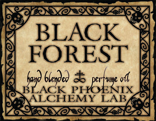 Black Forest Black Phoenix Alchemy Lab perfume for women and men - luxurious fragrance in a dark forest setting