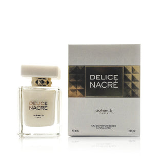 Delice Nacré Johan B Womens Perfume - Elegant Fragrance Bottle on White Background