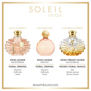 Soleil Vibrant Lalique perfume for women - elegant bottle design, luxury fragrance - Lalique official site