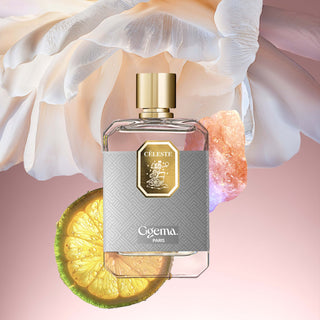 Céleste Ggema Womens Perfume - Elegant fragrance bottle with celestial design