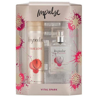 True Love Impulse Eau De Toilette Perfume Body Spray Gift Set for Women - Best Fragrance for Her