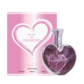 Louis Cardin Heart Of Diamond perfume for women - elegant fragrance in diamond-shaped pack