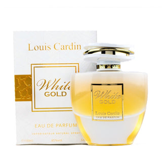 White Gold Louis Cardin Womens Perfume - Elegant fragrance in luxurious white and gold packaging