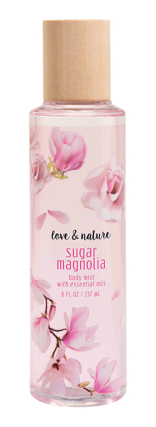 Love & Nature Sugar Magnolia Vegan Fragrance Body Mist for Women - 8 fl oz - Essential Oils - Walmart