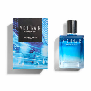 Visionair Midnight Blue Michael Malul London mens perfume bottle on white background