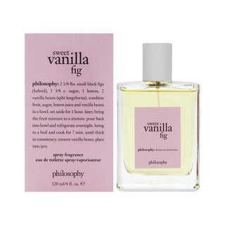 Sweet Vanilla Fig Philosophy for Women - 4.0 oz Eau de Toilette Spray - Elegant and Feminine Fragrance - Walmart