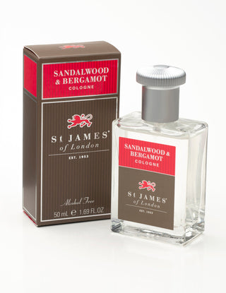 St James Of London Sandalwood & Bergamot Mens Perfume - Premium Fragrance for Men