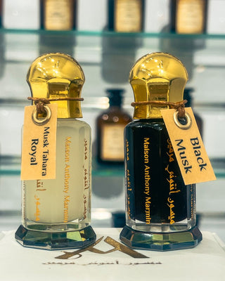 White Musk and Black Musk Perfume by Musk Al Andalus Maison Anthony Marmin - Unisex Fragrance Bottle