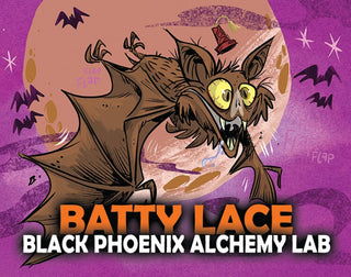 Antique Lace Black Phoenix Alchemy Lab perfume for women - Elegant lace design with bats in the belfry - Buy now for a unique fragrance experience