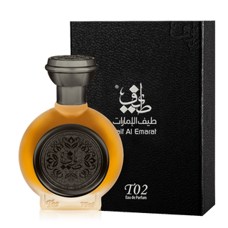 Taif Al Emarat T02 Arabic Men Women Perfume with Box - Bergamot Cambodian Oud Chocolate Patchouli Scent - Unisex Fragrance