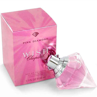 Chopard Wish Pink Diamond perfume for women - elegant fragrance bottle on white background