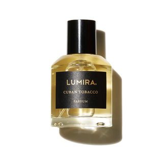 Parfum Lumira Cuban Tobacco Eau de Parfum for Women and Men - Fragrance Bottle on White Background