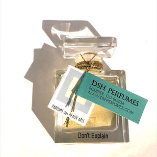 DSH Perfumes Dont Explain Unisex Fragrance - Elegant bottle design for men and women