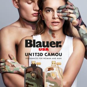 Un1t3d Camou For Men Blauer perfume for men, striking fragrance in blue bottle | Mens cologne product image