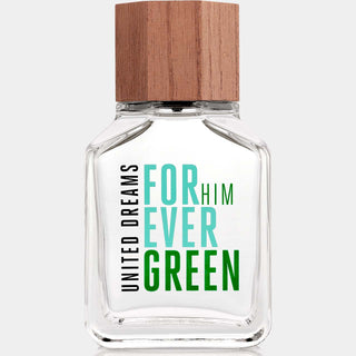 United Dreams Forever Green Him Benetton Mens Perfume - Refreshing and invigorating fragrance in a sleek green bottle