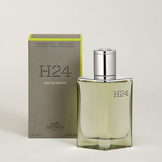 Mens H24 Eau de Parfum by Hermès - Elegant fragrance bottle on white background