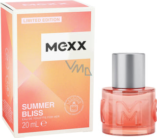 Summer Bliss For Her Mexx perfume for women - elegant floral fragrance bottle on white background