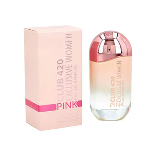 Certainly! The SEO-optimized alt text for the perfume image you provided should be: Club 420 Pink Linn Young perfume for women - Elegant floral fragrance in pink bottle.

This alt text includes the product name, target audience (women), key features (elegant floral fragrance), and the color