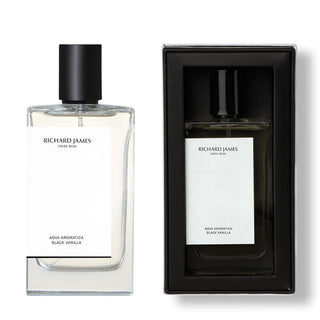 Black Vanilla Richard James luxury mens and womens fragrance - Buy now at Richard James Fragrances