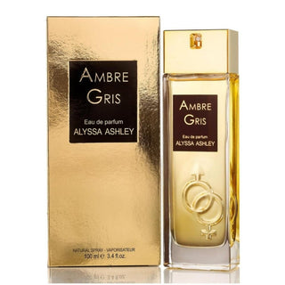 Ambre Gris Alyssa Ashley womens perfume - luxury fragrance bottle on white background