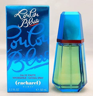 LouLou Blue Cacharel Perfume for Women - Elegant Fragrance Bottle on White Background