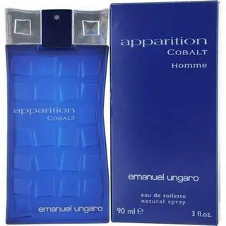 Apparition Cobalt Emanuel Ungaro Mens Perfume - Elegant Fragrance Bottle