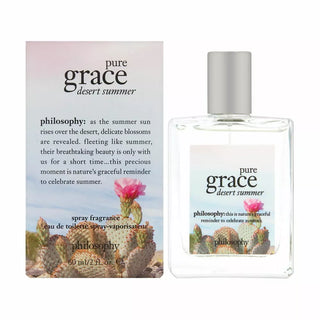 Pure Grace Desert Summer Philosophy Womens Perfume - Elegant fragrance bottle on white background