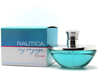 My Voyage Nautica Womens Perfume - Elegant fragrance bottle on white background