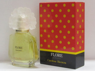 Carolina Herrera Flore Perfume for Women - Elegant Fragrance Bottle on White Background