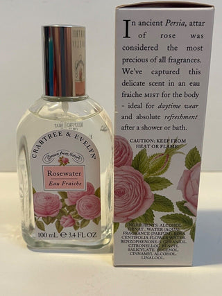 Rosewater Crabtree & Evelyn Womens Perfume - Elegant floral fragrance for her | Buy Online Now