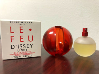 Le Feu DIssey Light Issey Miyake for women perfume bottle on white background