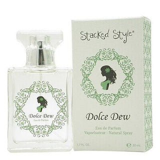 Dolce Dew Stacked Style Womens Perfume - Elegant fragrance bottle on white background