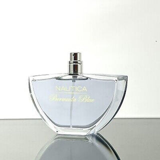 Nautica Bermuda Blue Nautica for Women Perfume - Elegant Fragrance Bottle on White Background