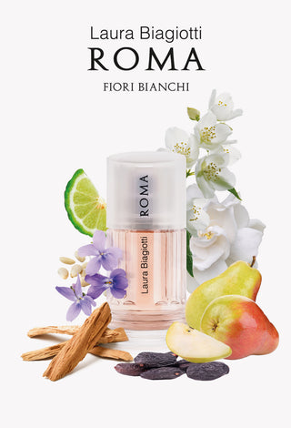 Roma Fiori Bianchi Laura Biagiotti Womens Perfume - Floral Fragrance, White Flowers, Elegant Design