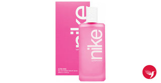 Nike Ultra Pink Woman Nike Perfume for Women - Elegant fragrance bottle on white background