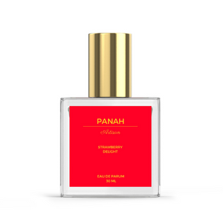 Strawberry Delight Panah London Womens Perfume - Exquisite strawberry fragrance in elegant bottle | Panah London