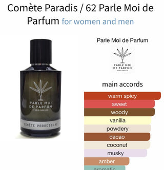 Comète Paradis / 62 Parle Moi de Parfum unisex fragrance bottle - luxury perfume for women and men